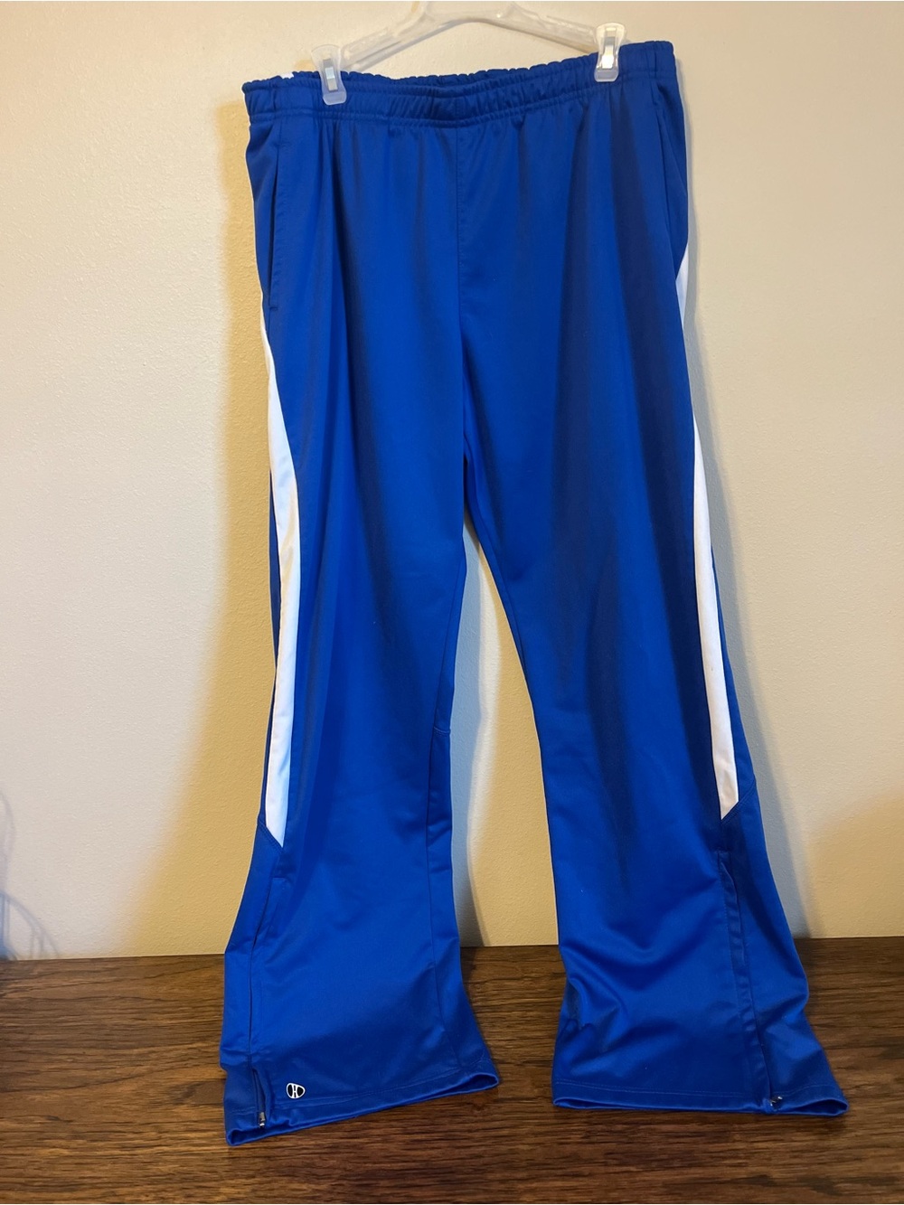 Holloway Royal Blue Track Pants with White Side Stripe
